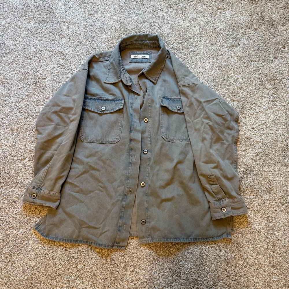 We The Free Gray Jean Jacket